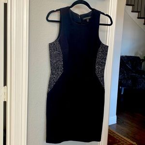 Black mid length dress